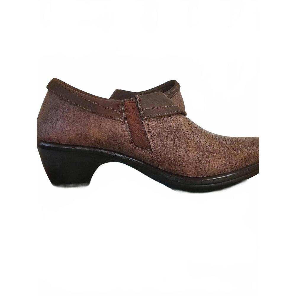 Easy Street Darcy Brown Floral Tooled Booties NEW sz 7.5M - Picture 4 of 5